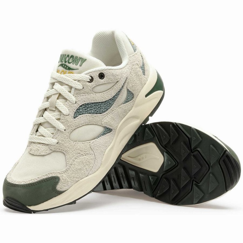 Sapatilhas Saucony x Colour Plus Grid Shadow 2 Feminino Bege Verdes | Portugal S58071-M63