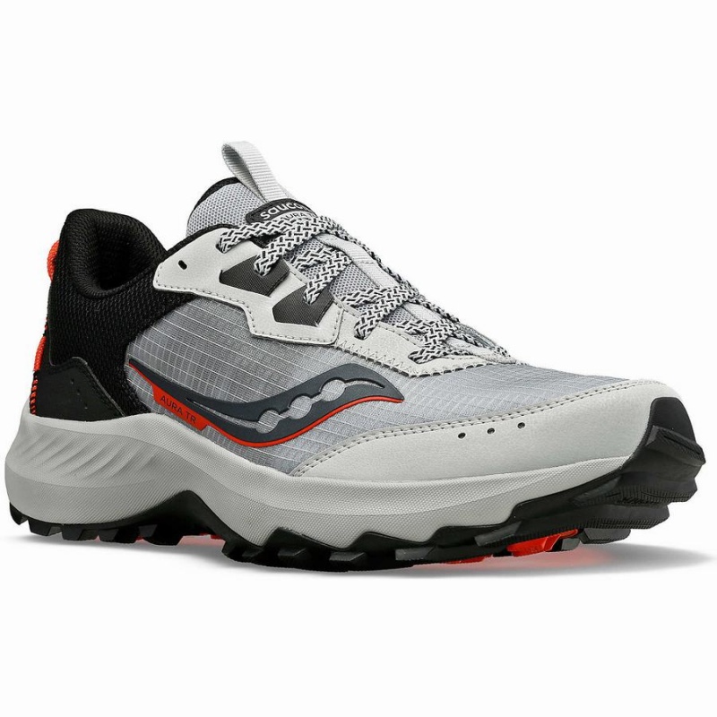 Sapatilhas Trail Running Saucony Aura TR Masculino Cinzentas Pretas | Portugal S45239-K02