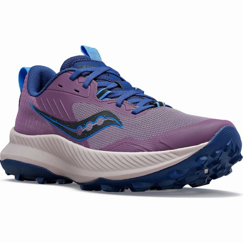 Sapatilhas Trail Running Saucony Blaze TR Feminino Roxo Azul Anil | Portugal S80794-A21