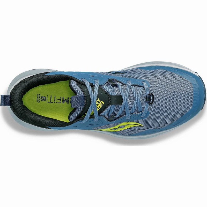 Sapatilhas Trail Running Saucony Blaze TR Masculino Azuis Pretas | Portugal S51047-B79