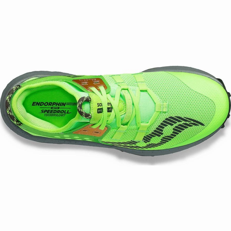 Sapatilhas Trail Running Saucony Endorphin Rift Feminino Slime / Umbra | Portugal S75419-K48