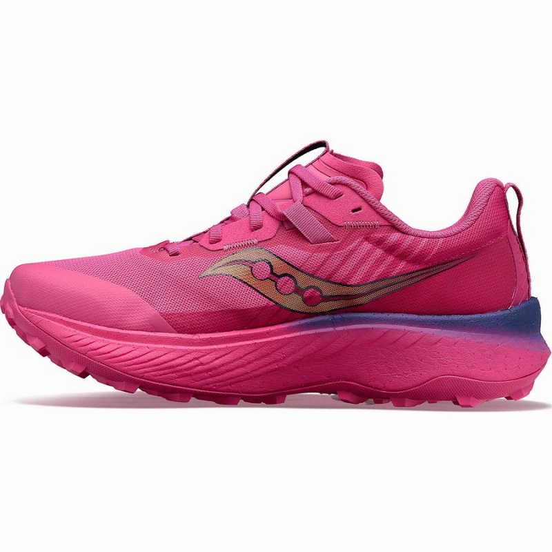 Sapatilhas Trail Running Saucony Endorphin Edge Feminino Rosa Azul Marinho | Portugal S73642-Y93