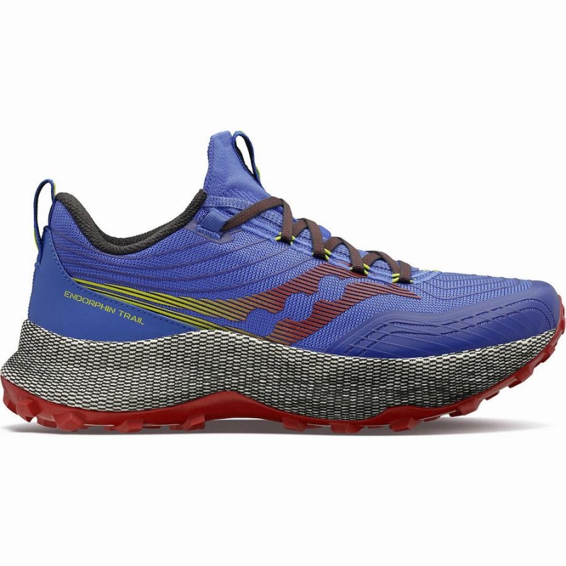 Sapatilhas Trail Running Saucony Endorphin Trilha Masculino Azuis Marrom | Portugal S29158-Q41