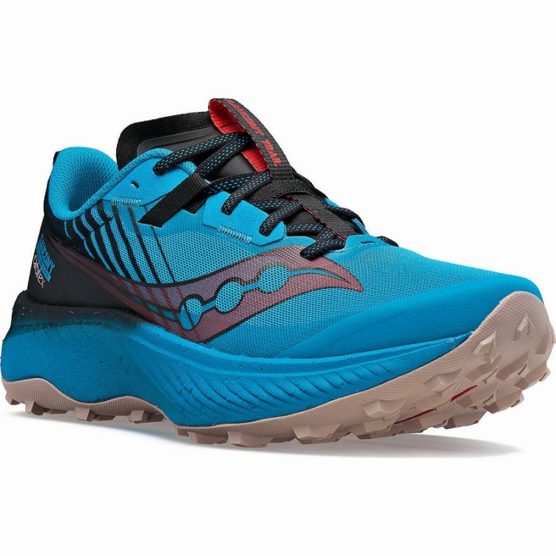 Sapatilhas Trail Running Saucony Endorphin Edge Masculino Azuis Pretas | Portugal S85041-P36