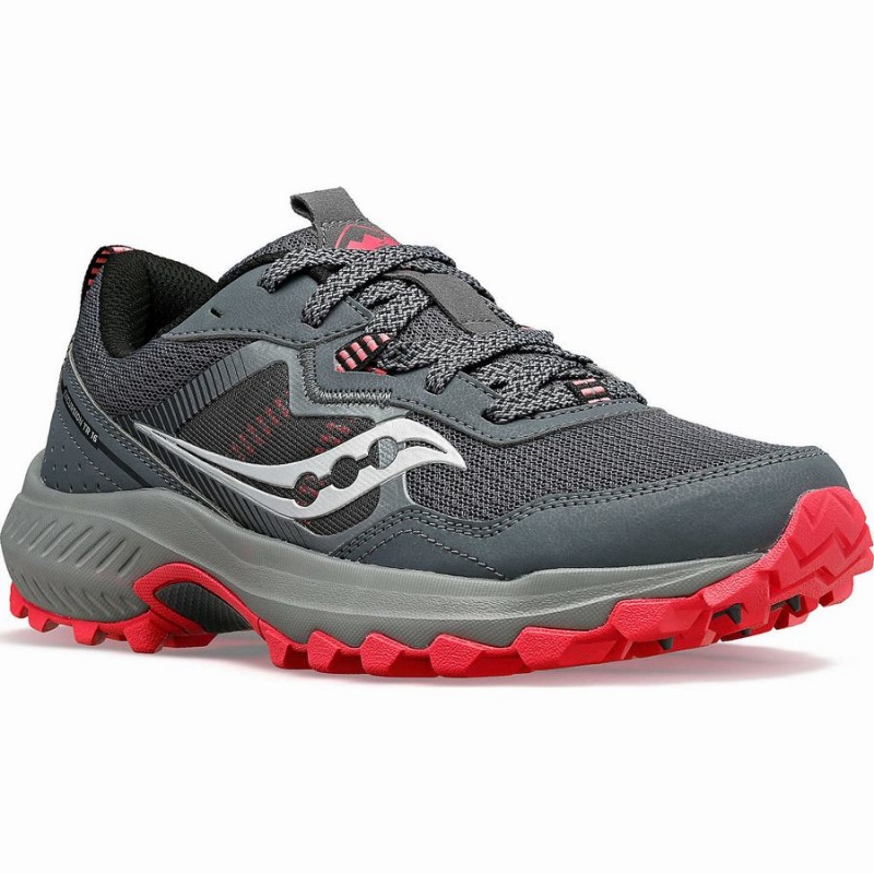 Sapatilhas Trail Running Saucony Excursion TR16 Wide Feminino Cinzentas Coral | Portugal S29485-E49