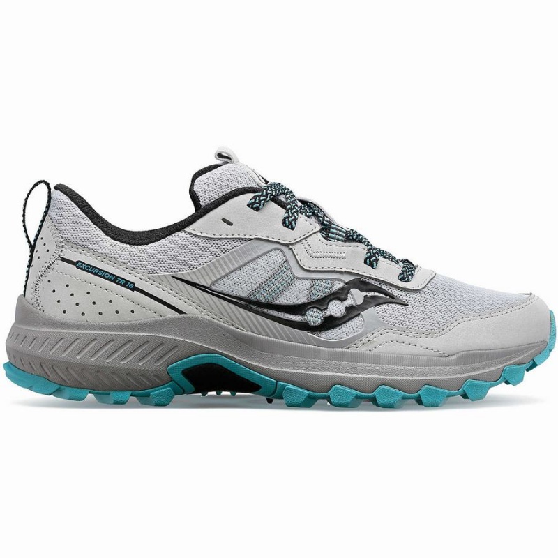 Sapatilhas Trail Running Saucony Excursion TR16 Wide Feminino Cinzentas Azuis | Portugal S58342-R40