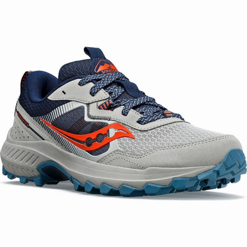 Sapatilhas Trail Running Saucony Excursion TR16 Wide Feminino Cinzentas Azul Marinho | Portugal S52360-T31