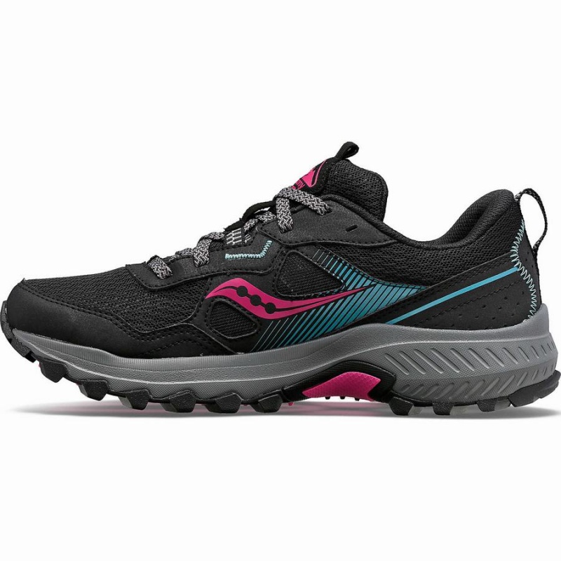 Sapatilhas Trail Running Saucony Excursion TR16 Wide Feminino Pretas Fucsia | Portugal S37218-Y36