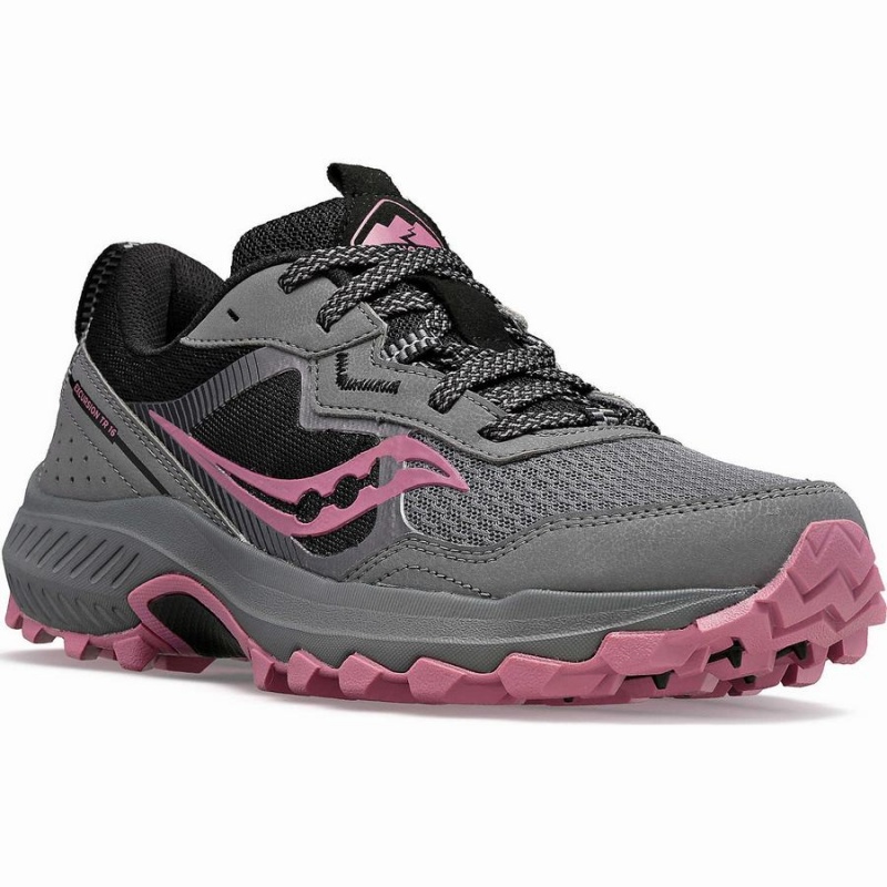 Sapatilhas Trail Running Saucony Excursion TR16 Feminino Cinzentas Rosa | Portugal S93816-M07