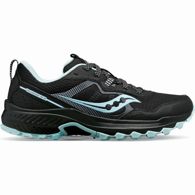 Sapatilhas Trail Running Saucony Excursion TR16 Feminino Pretas Azuis | Portugal S89752-S27