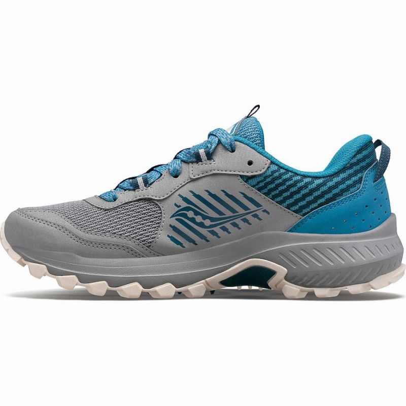 Sapatilhas Trail Running Saucony Excursion TR15 Feminino Cinzentas Azuis | Portugal S47283-G07