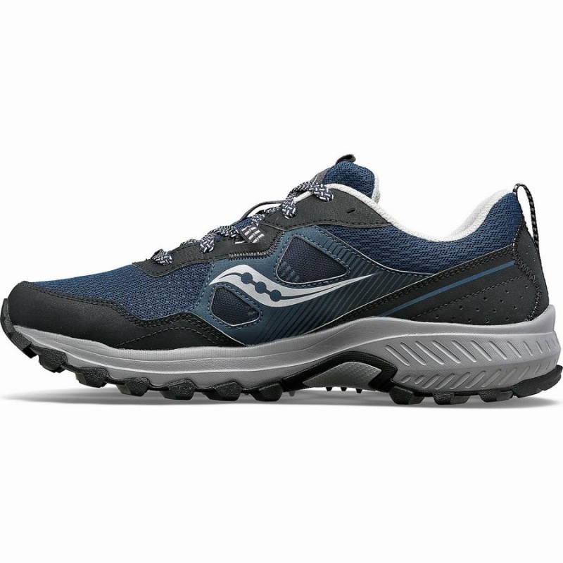 Sapatilhas Trail Running Saucony Excursion TR16 Wide Masculino Azul Marinho Prateadas | Portugal S36975-W87