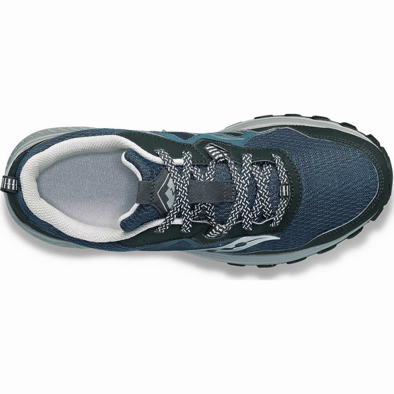 Sapatilhas Trail Running Saucony Excursion TR16 Wide Masculino Azul Marinho Prateadas | Portugal S36975-W87