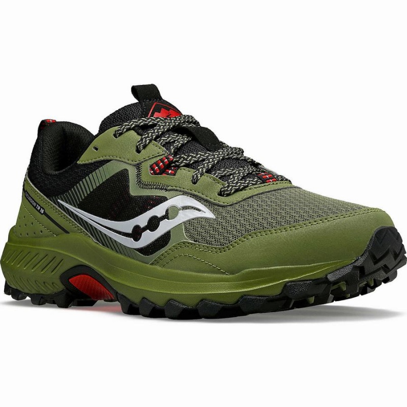 Sapatilhas Trail Running Saucony Excursion TR16 Wide Masculino Caqui Pretas | Portugal S16382-E65