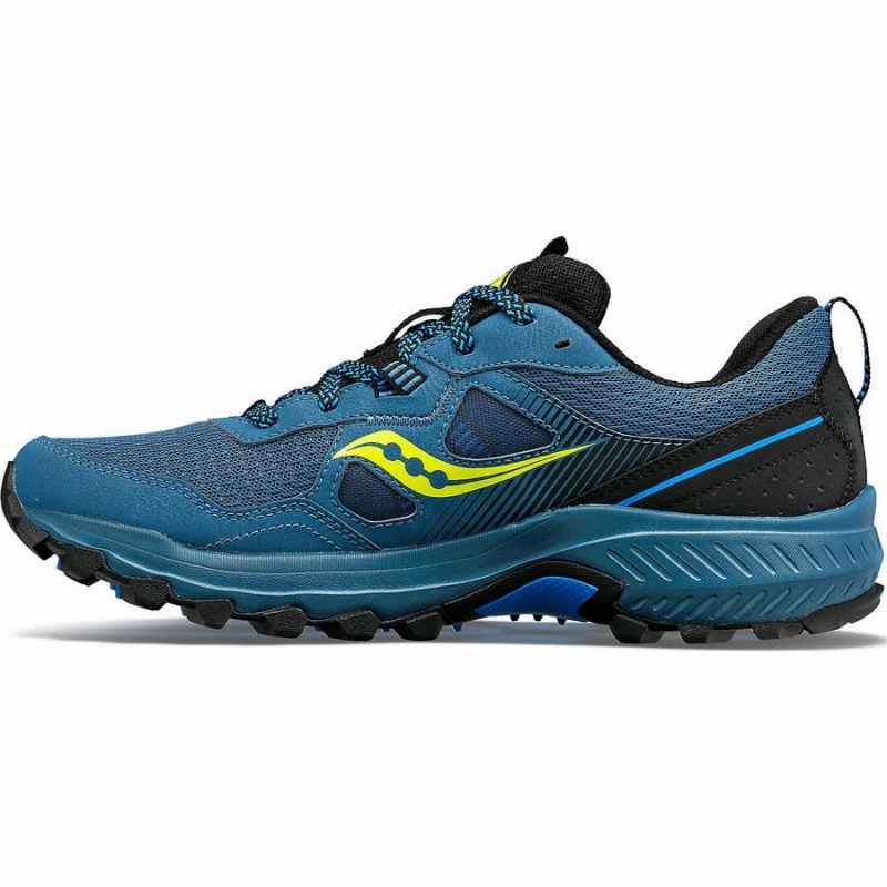 Sapatilhas Trail Running Saucony Excursion TR16 Masculino Azuis Pretas | Portugal S17346-Y92