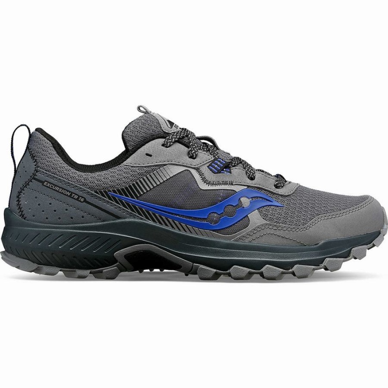 Sapatilhas Trail Running Saucony Excursion TR16 Masculino Cinzentas Azuis | Portugal S07162-Z04