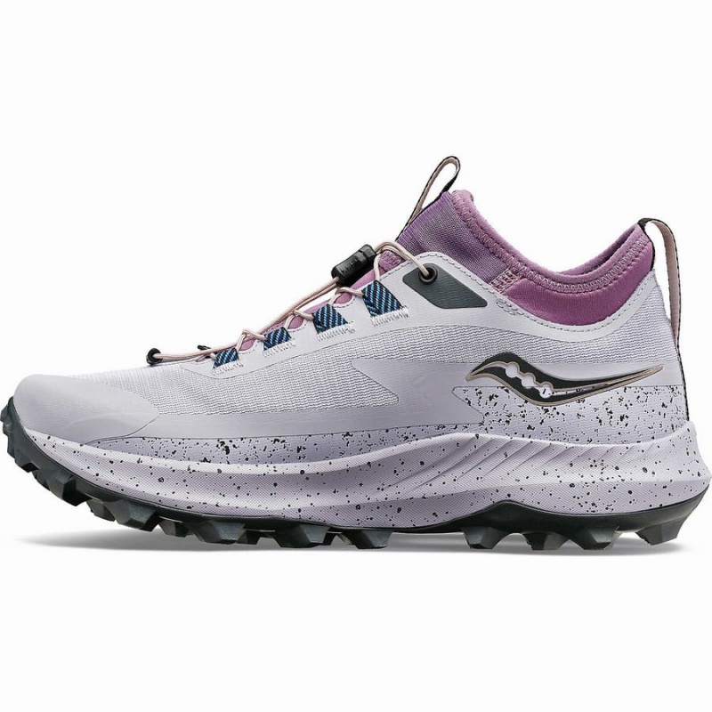 Sapatilhas Trail Running Saucony Peregrine 13 ST Feminino Roxo Cinzentas | Portugal S81307-H03