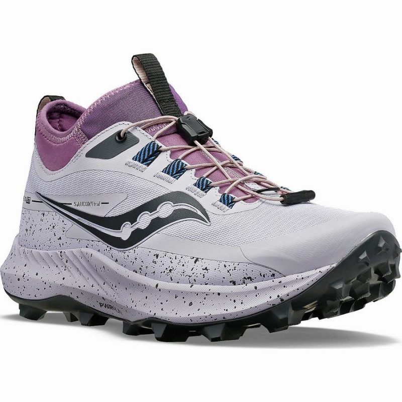 Sapatilhas Trail Running Saucony Peregrine 13 ST Feminino Roxo Cinzentas | Portugal S81307-H03