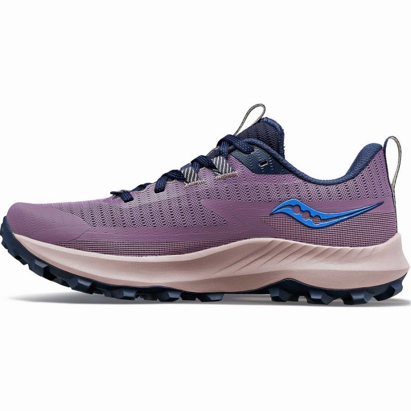 Sapatilhas Trail Running Saucony Peregrine 13 Feminino Roxo Azul Marinho | Portugal S50192-J85