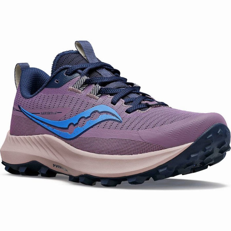 Sapatilhas Trail Running Saucony Peregrine 13 Feminino Roxo Azul Marinho | Portugal S50192-J85