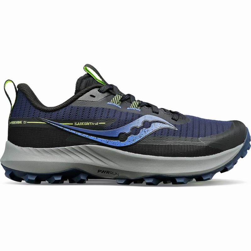 Sapatilhas Trail Running Saucony Peregrine 13 Wide Feminino Azul Marinho Caqui | Portugal S19582-Q74