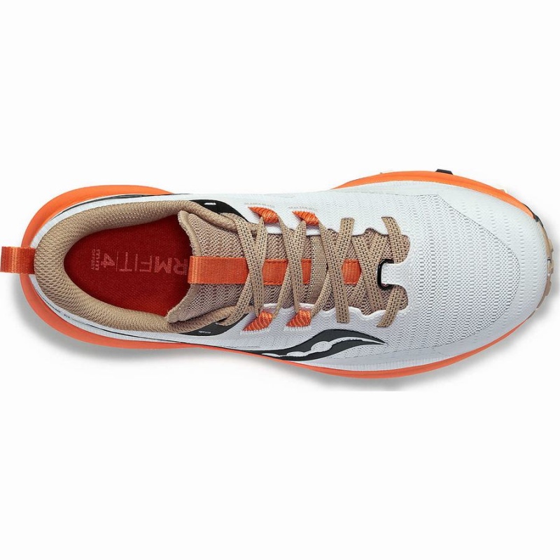 Sapatilhas Trail Running Saucony Peregrine 13 Feminino Branco Laranja | Portugal S56734-P26