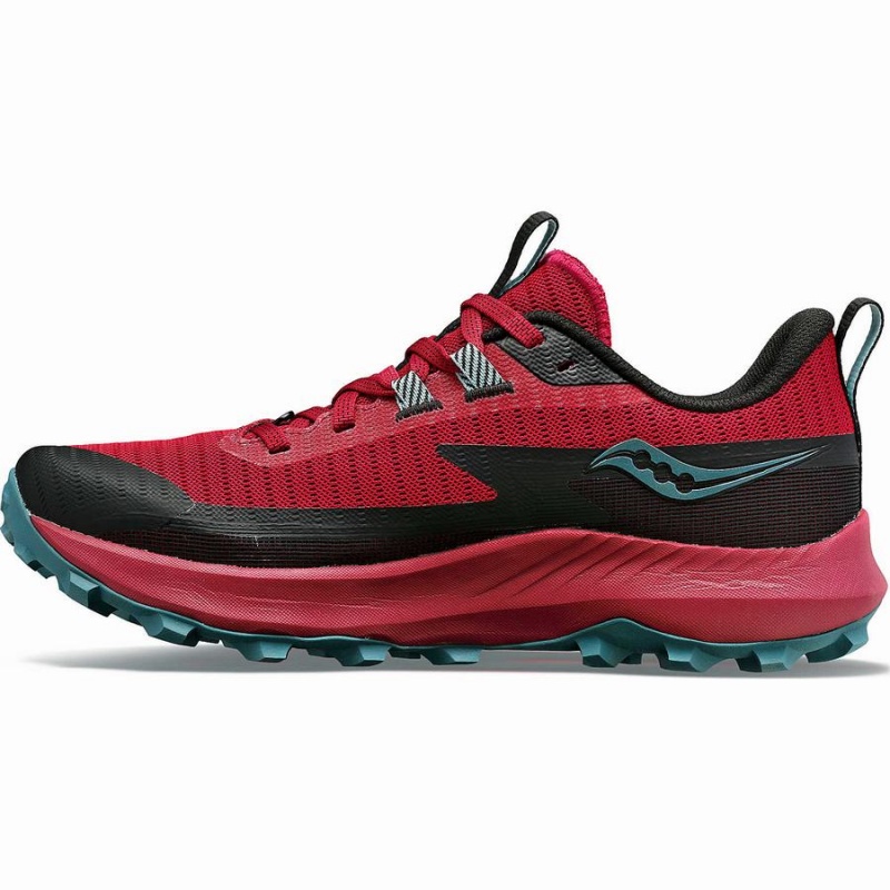 Sapatilhas Trail Running Saucony Peregrine 13 Feminino Vermelhas Turquesa | Portugal S37689-X70