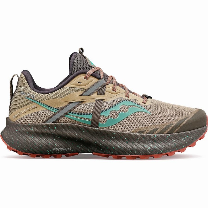 Sapatilhas Trail Running Saucony Ride 15 TR Feminino Marrom Turquesa | Portugal S58347-D18