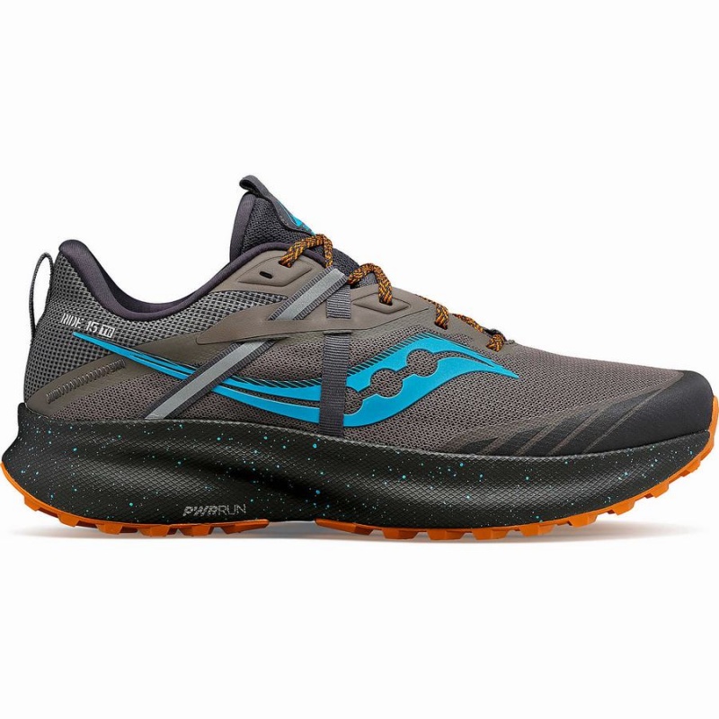 Sapatilhas Trail Running Saucony Ride 15 TR Masculino Cinzentas Azuis | Portugal S61478-P92