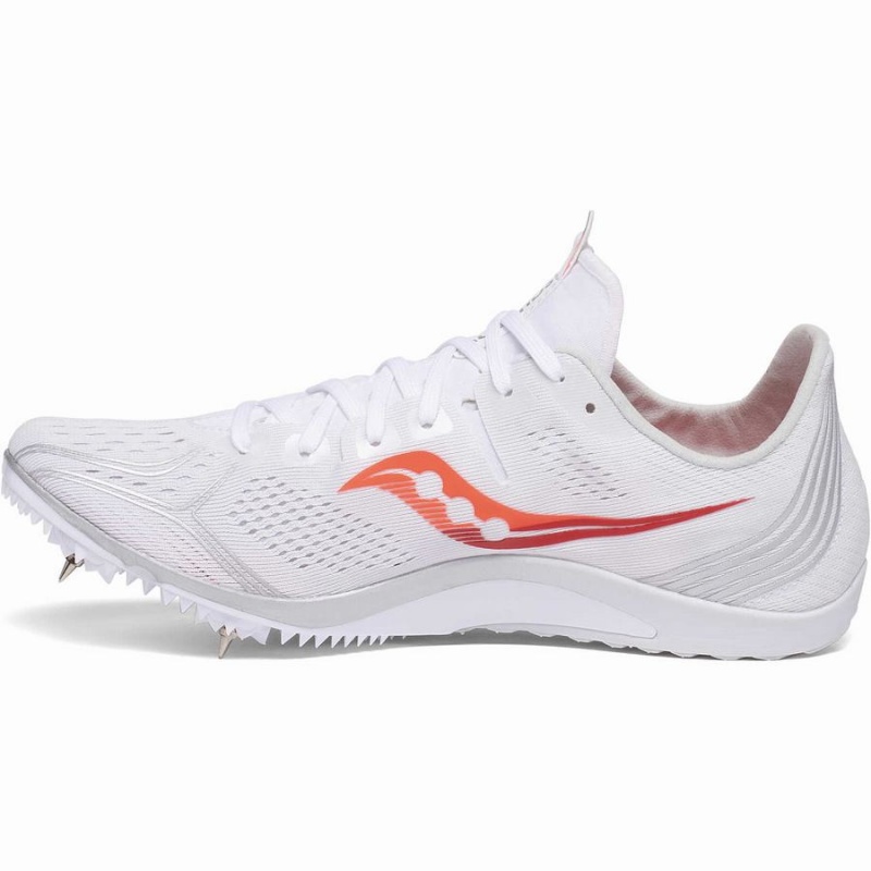 Spikes Atletismo Saucony Endorphin 3 Spike Feminino Branco Vermelhas | Portugal S21863-L39