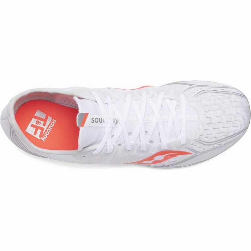 Spikes Atletismo Saucony Endorphin 3 Spike Feminino Branco Vermelhas | Portugal S21863-L39