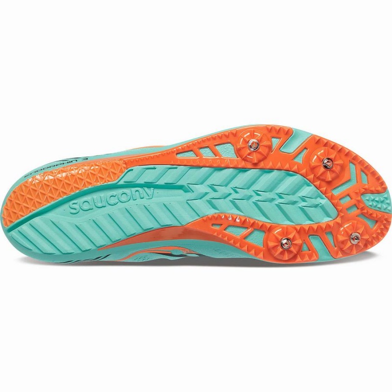 Spikes Atletismo Saucony Endorphin 3 Spike Feminino Menta Pretas | Portugal S32457-Q46