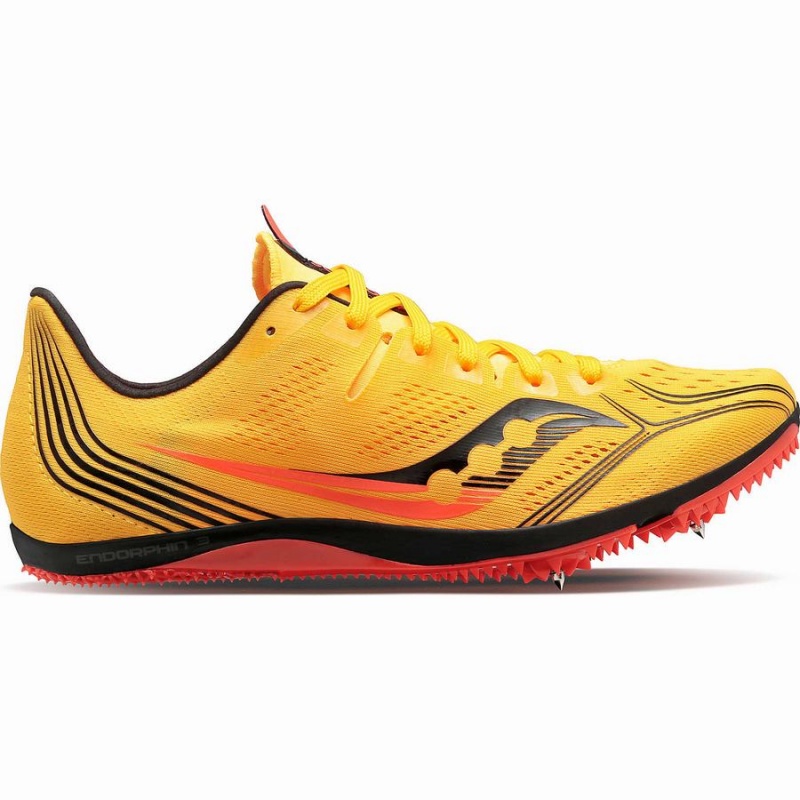 Spikes Atletismo Saucony Endorphin 3 Spike Feminino Douradas Vermelhas | Portugal S10483-W19