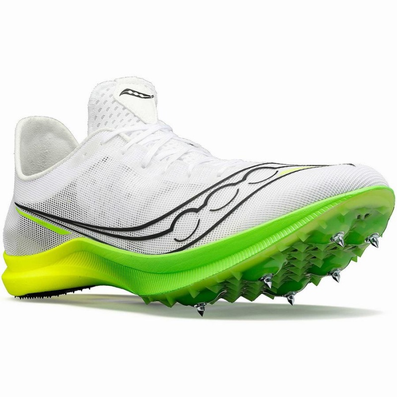 Spikes Atletismo Saucony Endorphin Cheetah Feminino Branco Verdes | Portugal S10763-E07