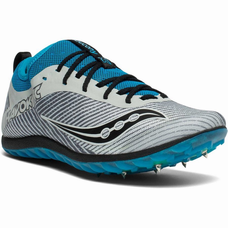 Spikes Atletismo Saucony Havok XC 2 Spike Masculino Cinzentas Azuis | Portugal S45793-B62