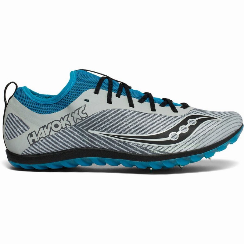 Spikes Atletismo Saucony Havok XC 2 Spike Masculino Cinzentas Azuis | Portugal S45793-B62