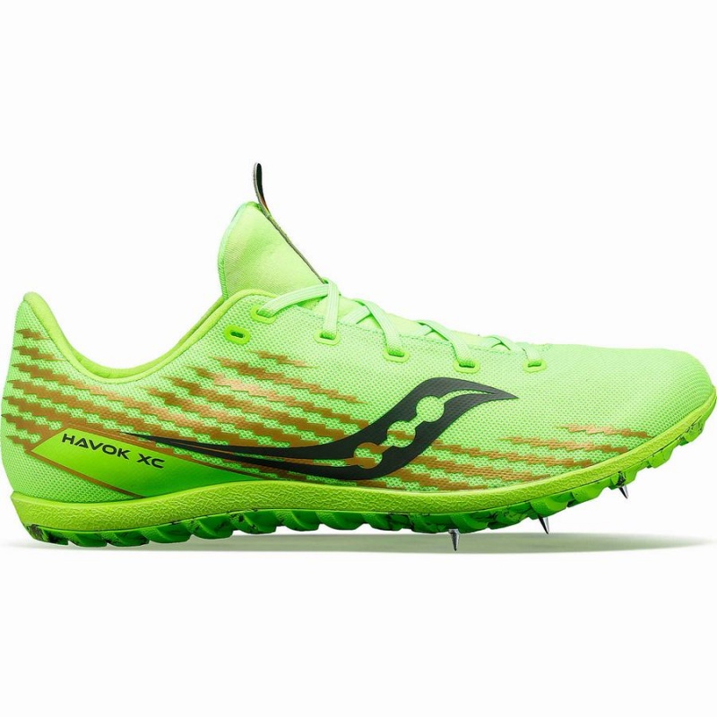 Spikes Atletismo Saucony Havok XC 3 Rasos Masculino Verdes | Portugal S13264-E45