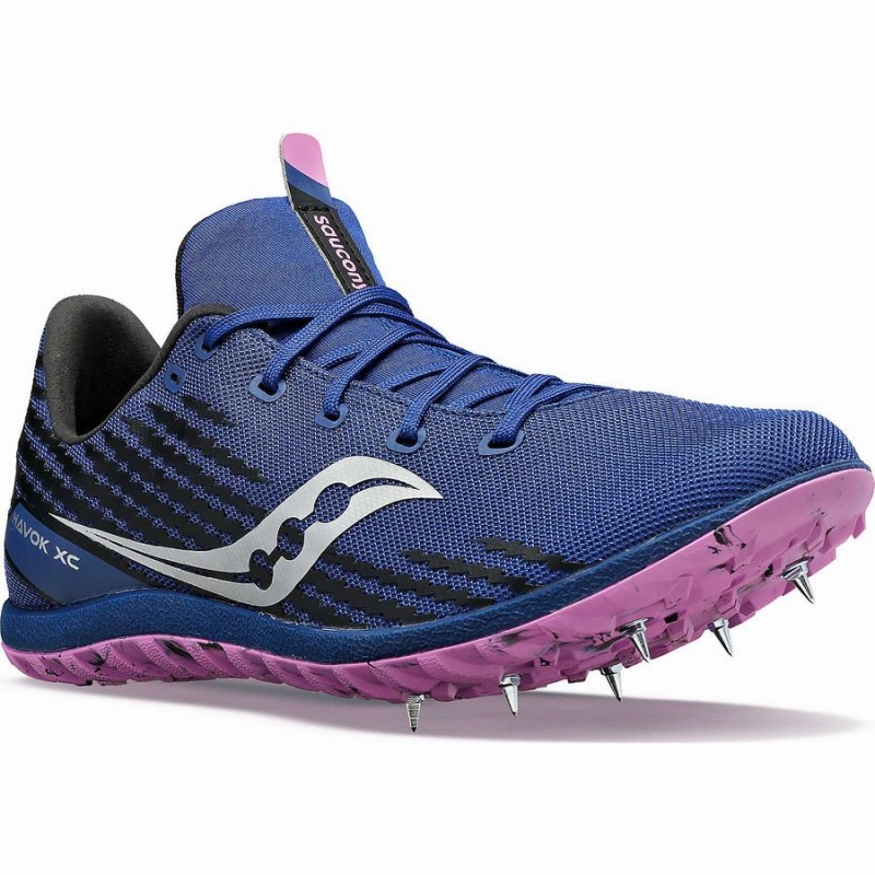 Spikes Atletismo Saucony Havok XC 3 Spike Feminino Azul Anil | Portugal S12758-M10