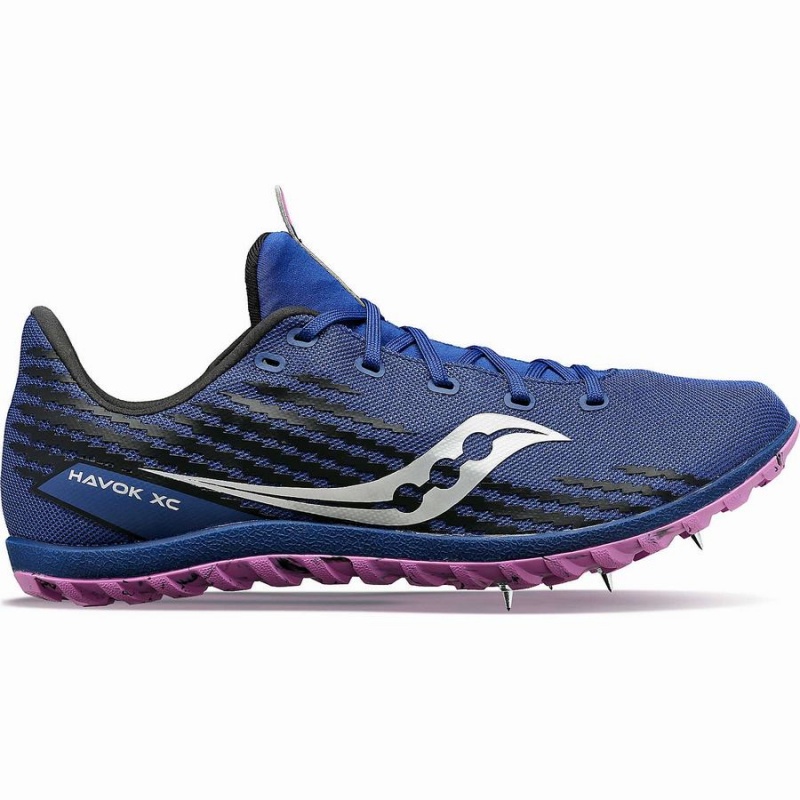 Spikes Atletismo Saucony Havok XC 3 Spike Feminino Azul Anil | Portugal S12758-M10