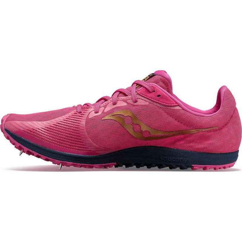 Spikes Atletismo Saucony Kilkenny XC9 Spike Masculino Rosa Azul Marinho | Portugal S39287-M84