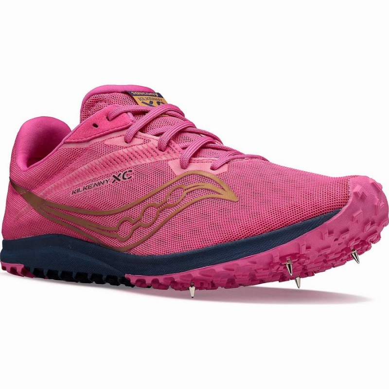 Spikes Atletismo Saucony Kilkenny XC9 Spike Masculino Rosa Azul Marinho | Portugal S39287-M84