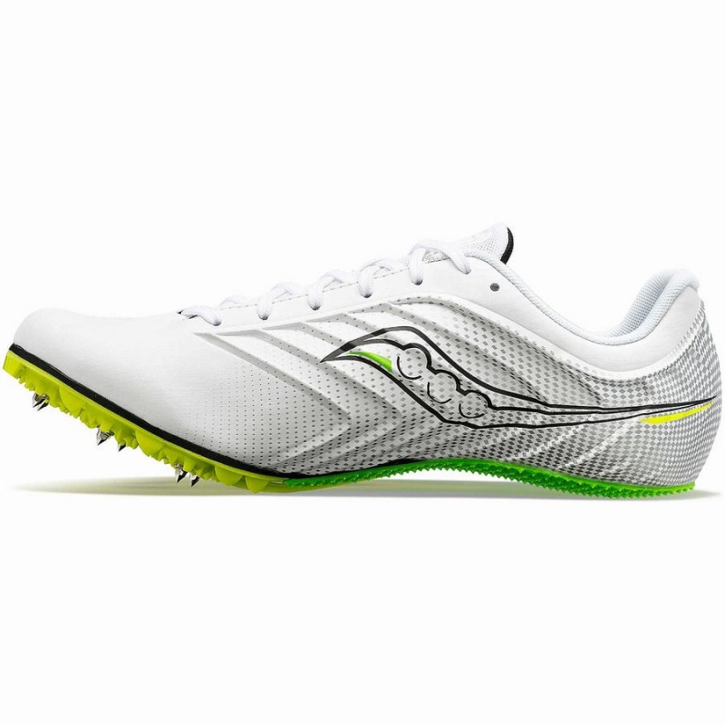 Spikes Atletismo Saucony Spitfire 5 Feminino Branco Verdes | Portugal S09652-K97