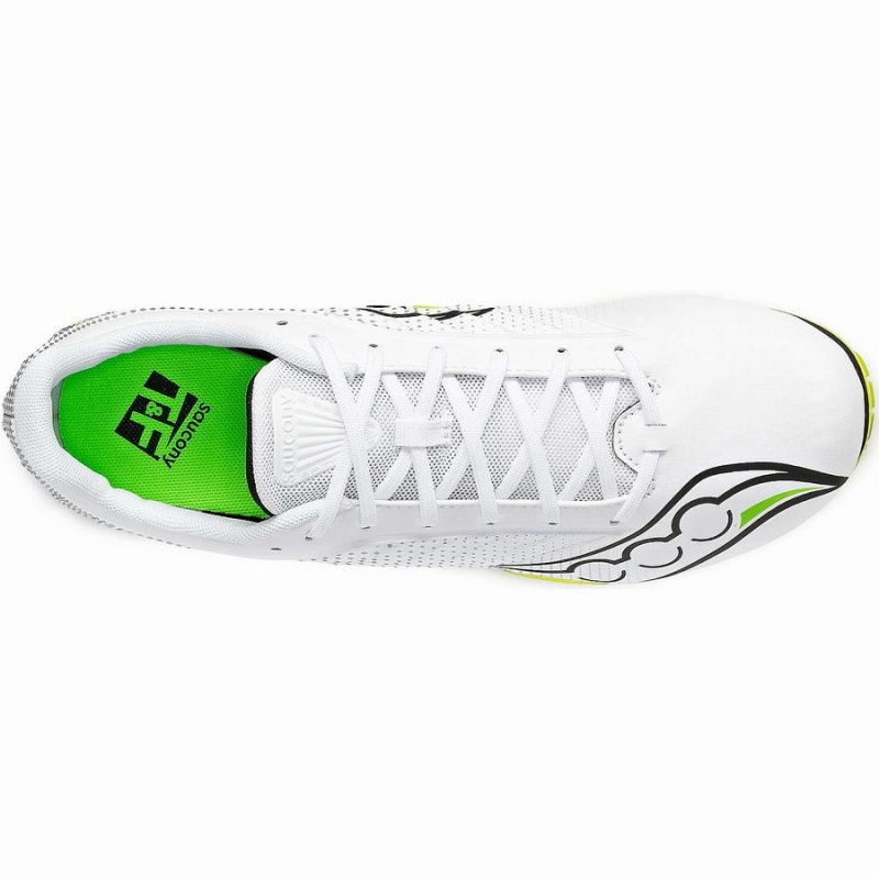 Spikes Atletismo Saucony Spitfire 5 Feminino Branco Verdes | Portugal S09652-K97