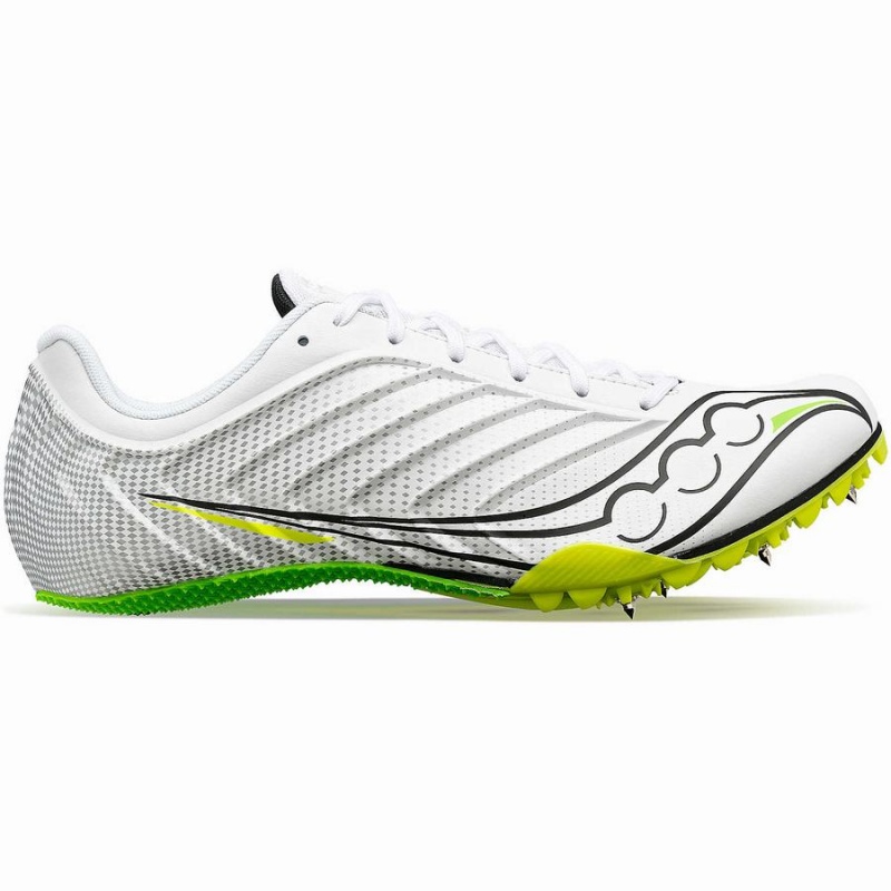 Spikes Atletismo Saucony Spitfire 5 Feminino Branco Verdes | Portugal S09652-K97