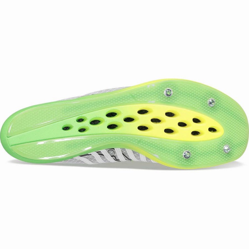 Spikes Atletismo Saucony Terminal VT Feminino Branco Verdes | Portugal S74831-Z05