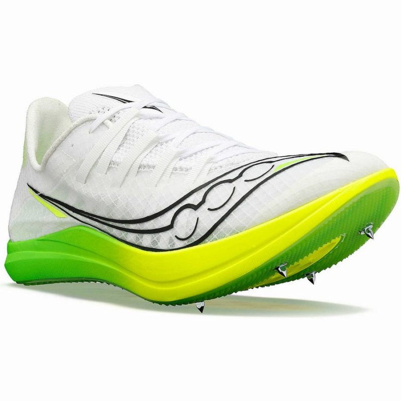 Spikes Atletismo Saucony Terminal VT Feminino Branco Verdes | Portugal S74831-Z05