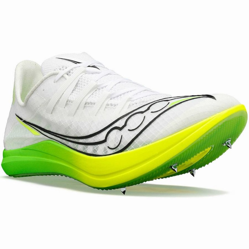 Spikes Atletismo Saucony Terminal VT Masculino Branco Verdes | Portugal S57482-D45