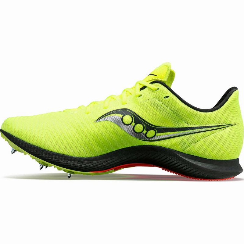 Spikes Atletismo Saucony Velocity MP Feminino Amarelas Pretas | Portugal S97480-T74