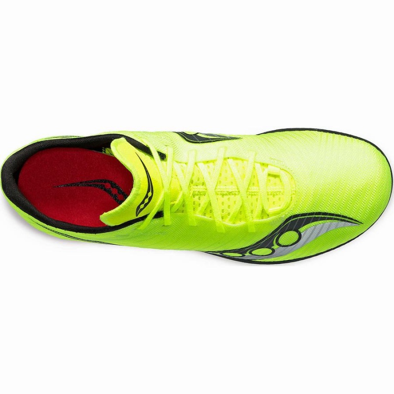 Spikes Atletismo Saucony Velocity MP Feminino Amarelas Pretas | Portugal S97480-T74