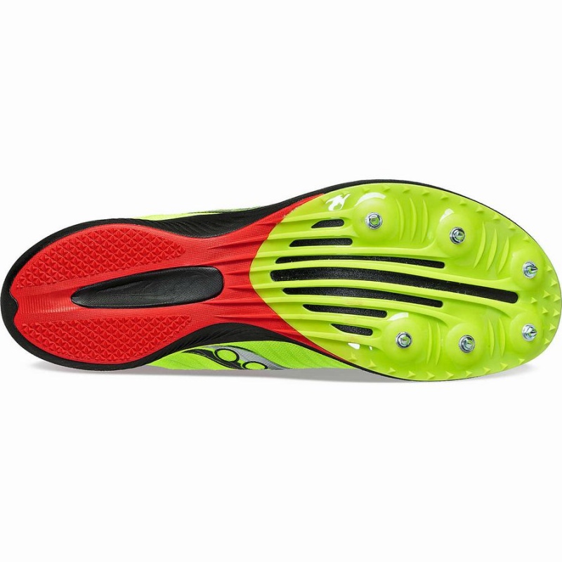 Spikes Atletismo Saucony Velocity MP Feminino Amarelas Pretas | Portugal S97480-T74